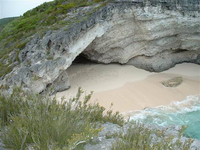 Cave at Great Harbour Cay, Bahamas