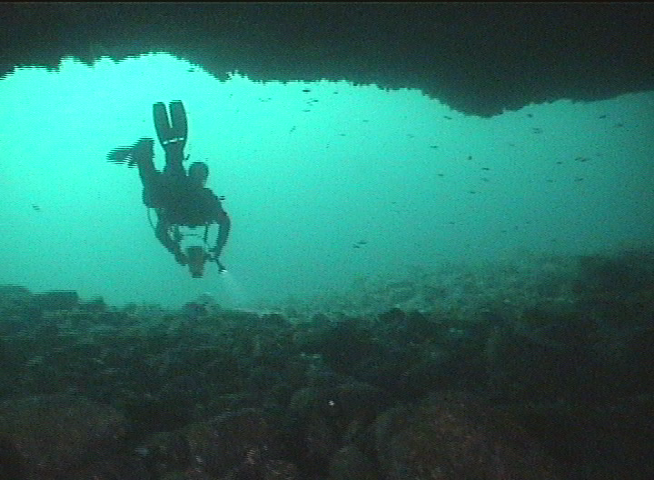 cave diving