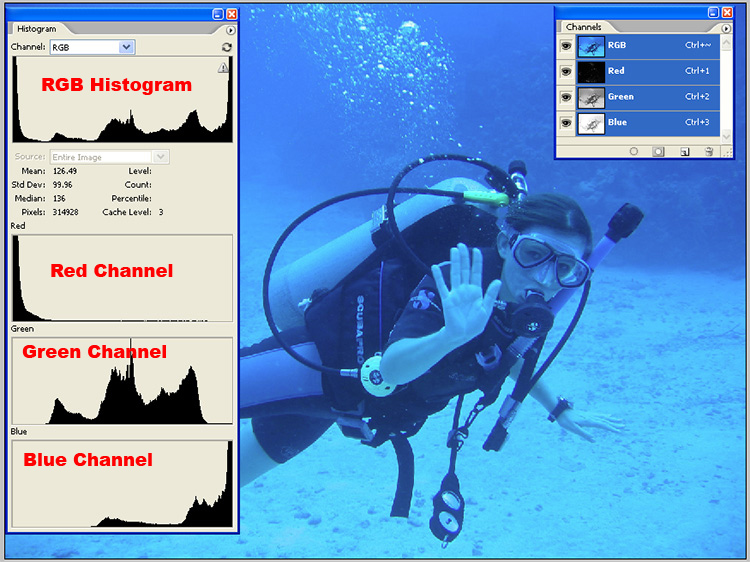 Channels Histogram