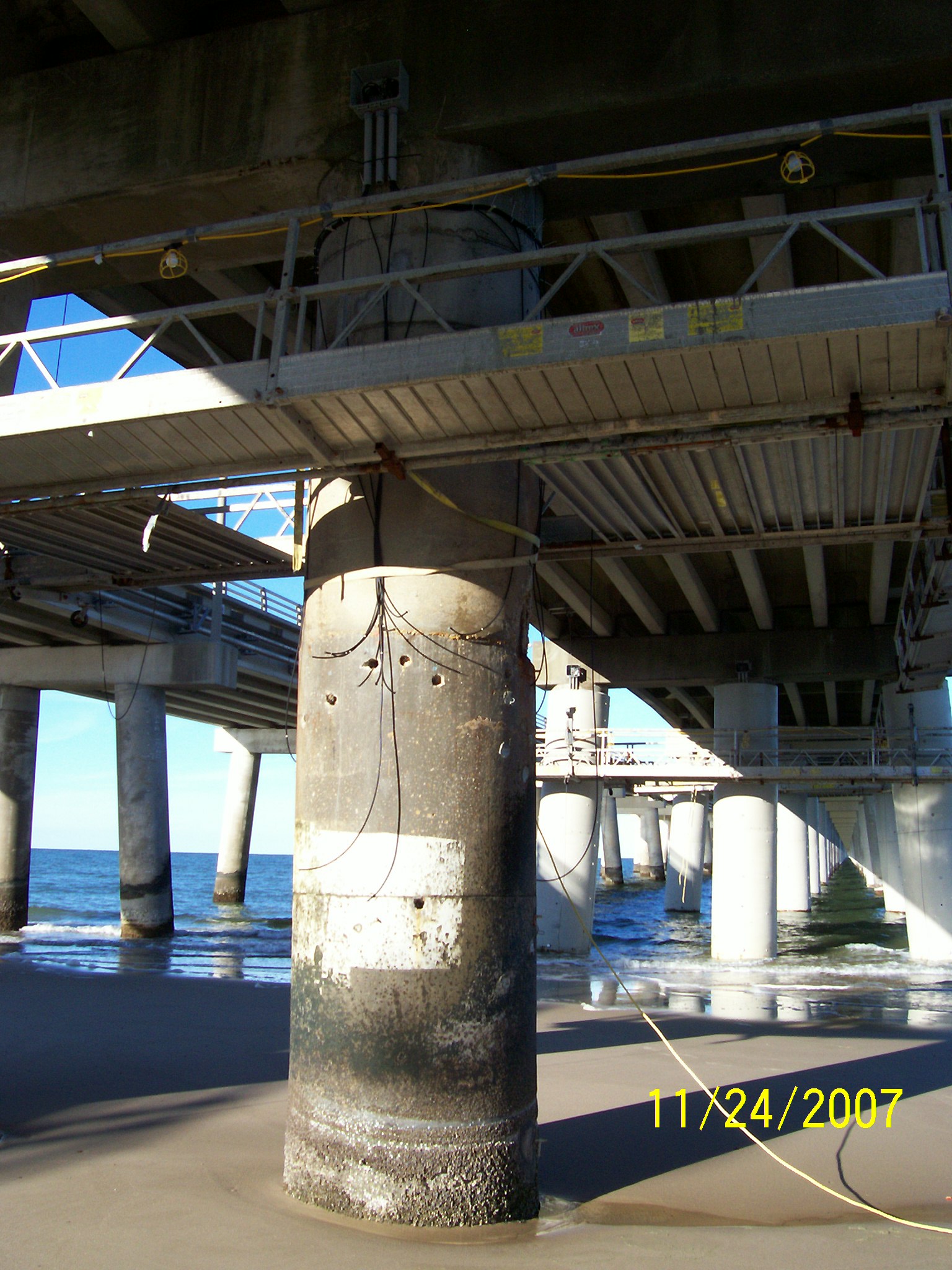 chesapeake bay bridge job pile jacketing