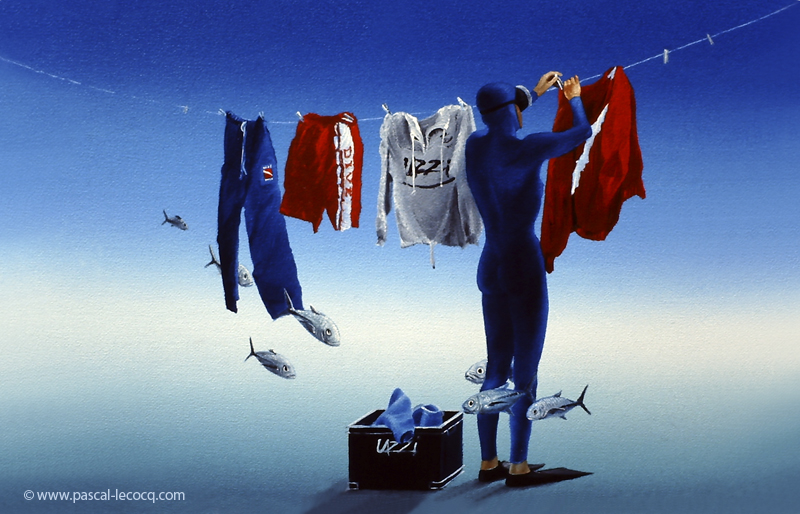 Clothes line, by Pascal