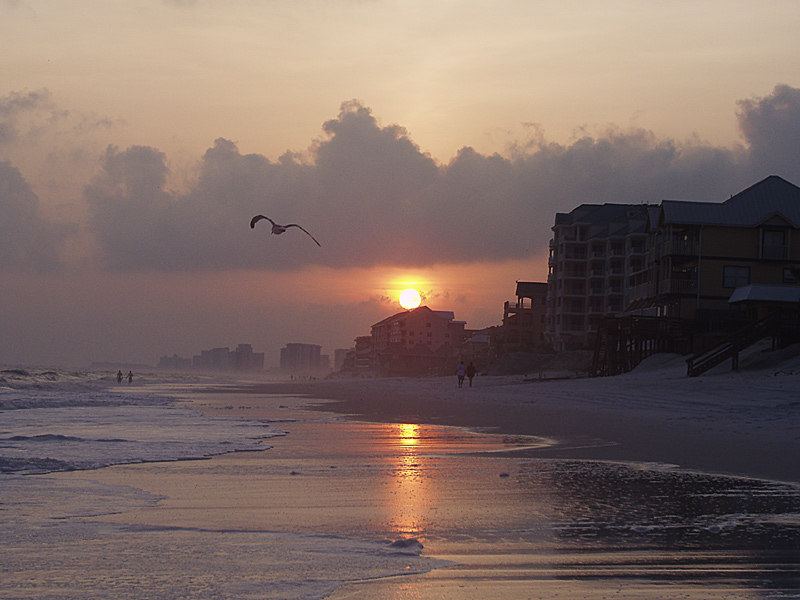 Crystal beach sunset - post Katrina