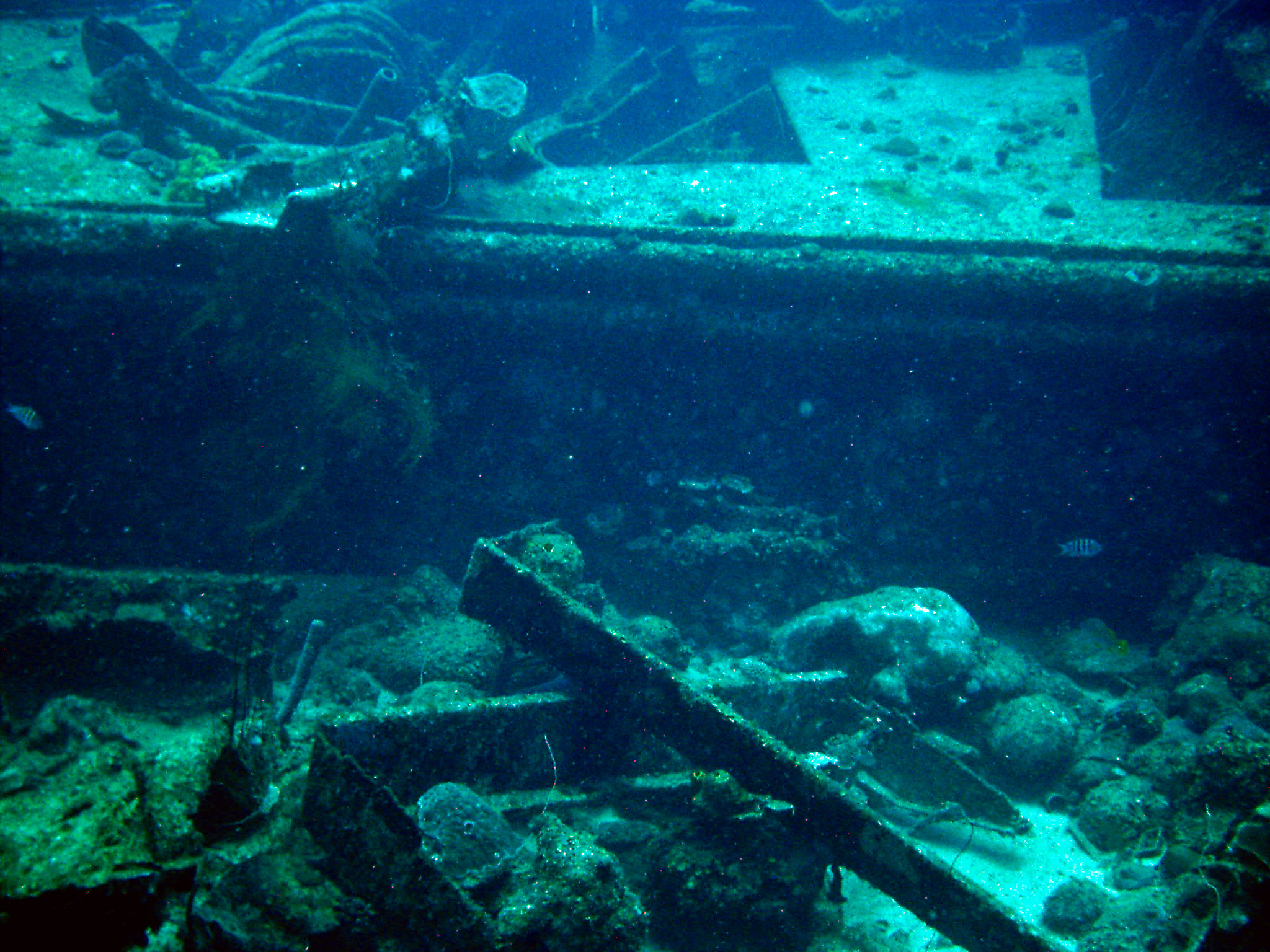 Curacao Barge at Carpile site