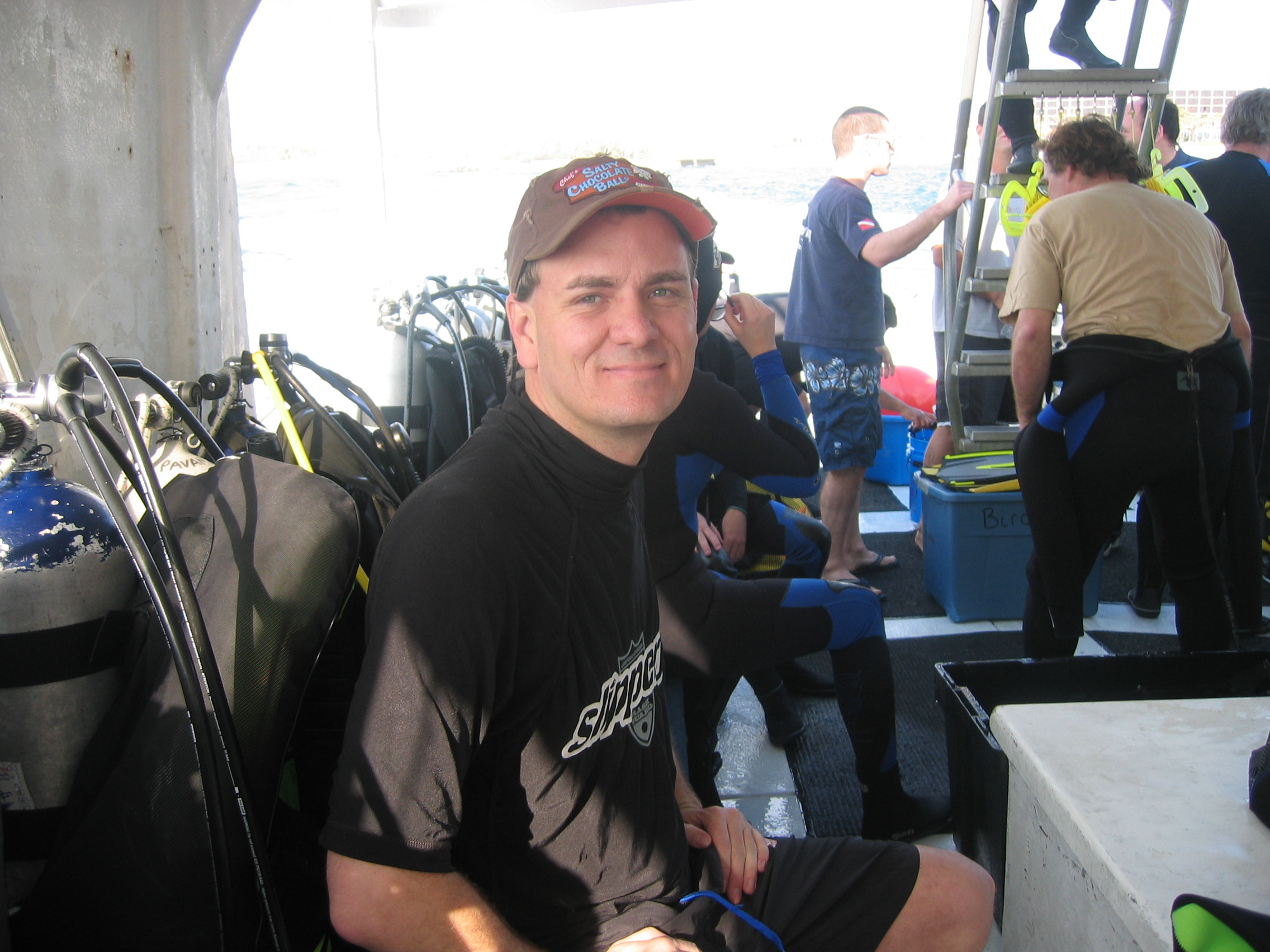 Dan aboard the Lady GoDiver