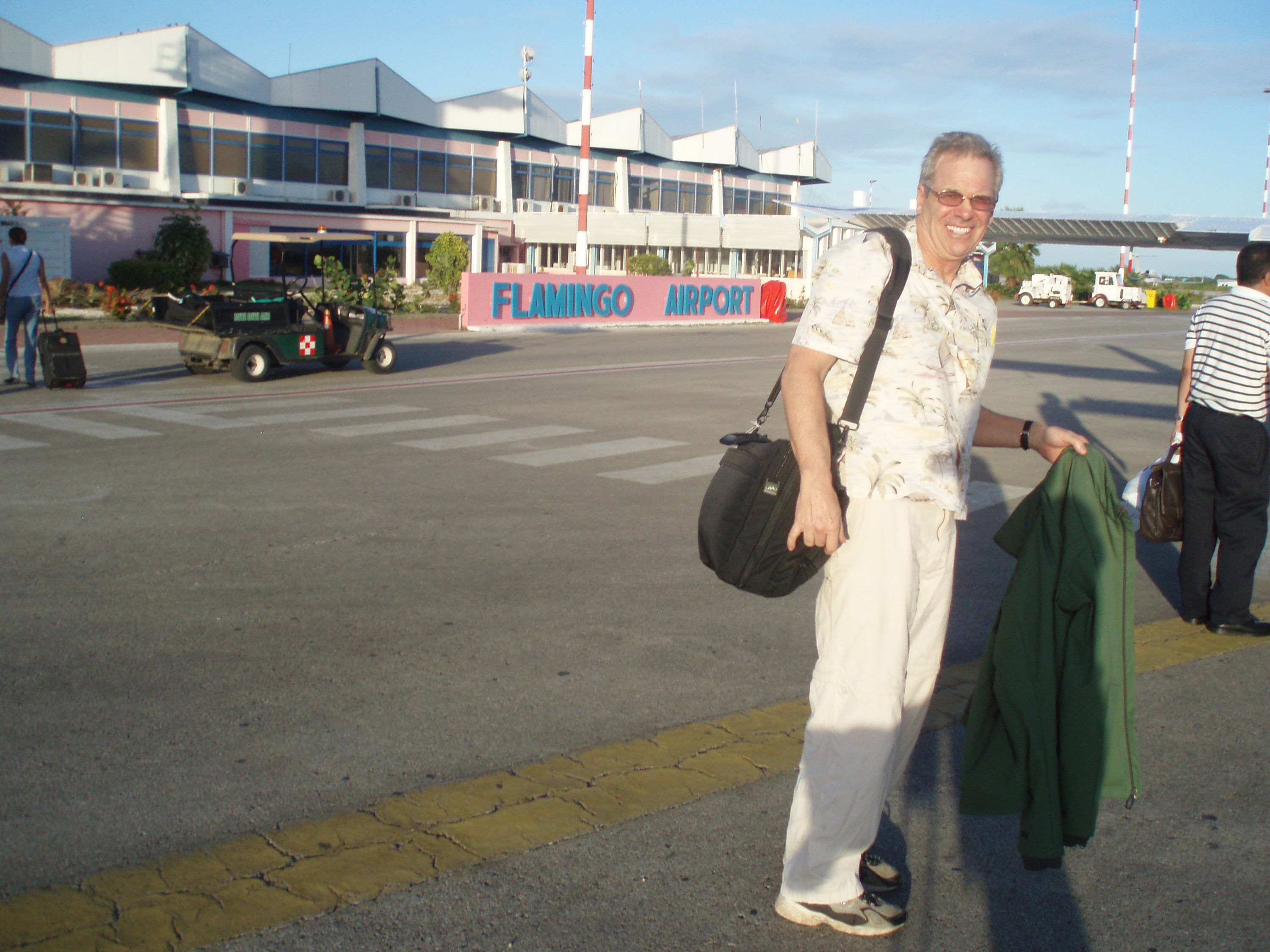 Dave arriving in Bonaire