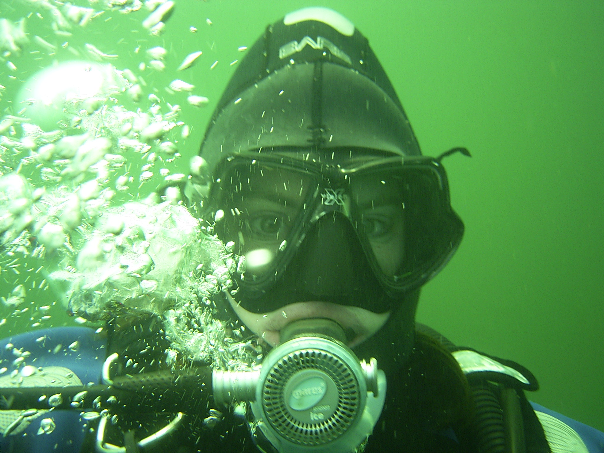 December Diving in a Texas Lake