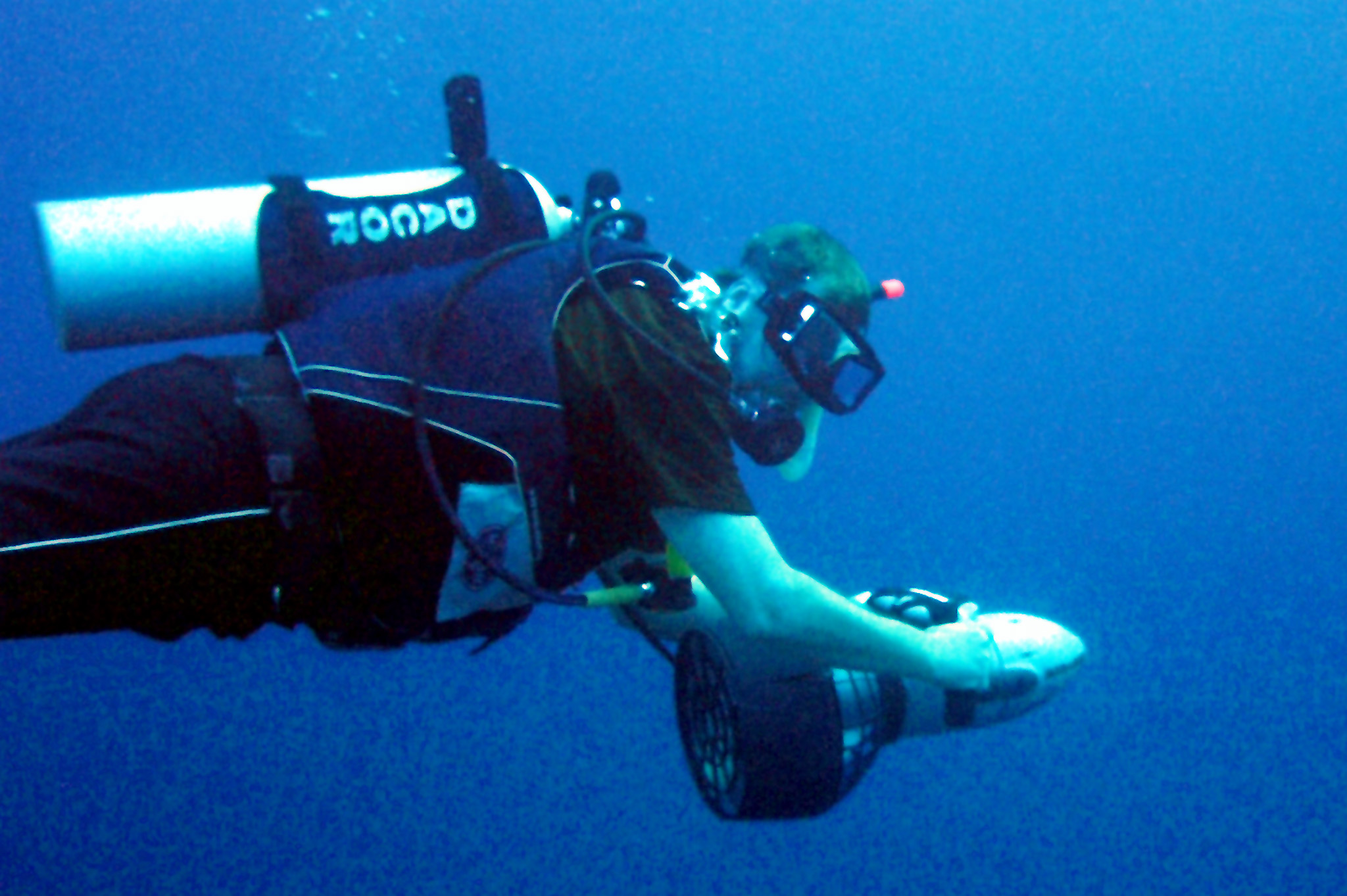 Dive Buddy with DPV, Bohio, Grand Turk