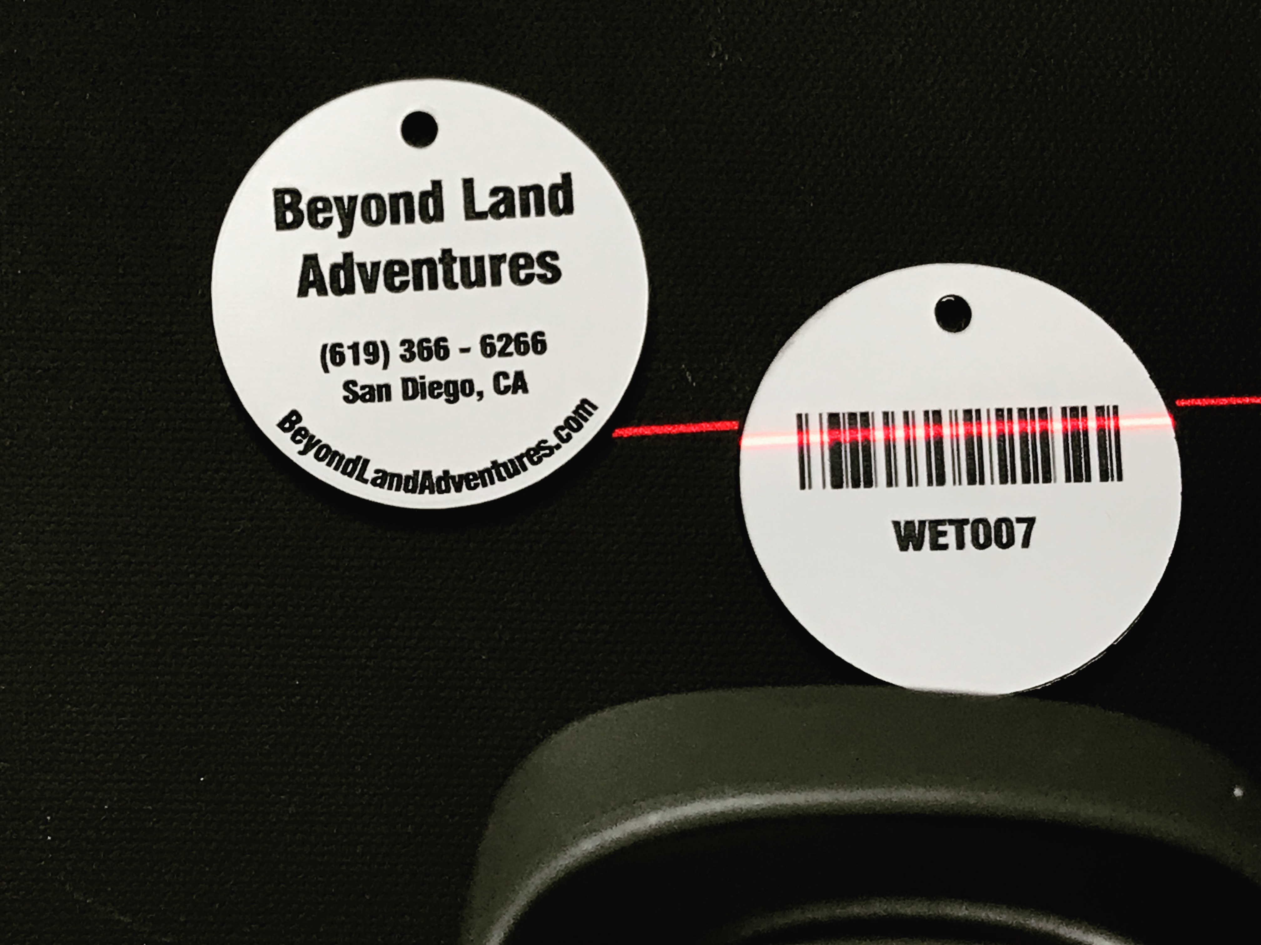 Dive Shop Barcode Equipment Tag