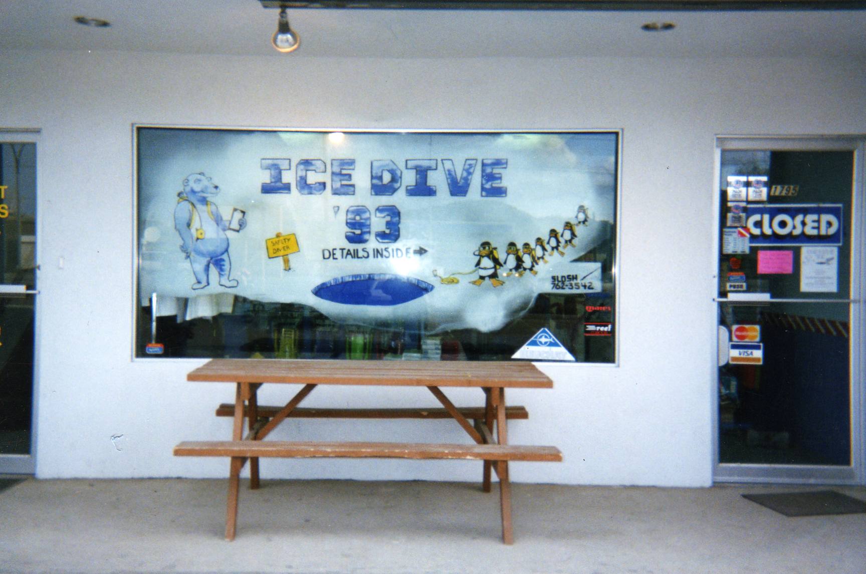 Dive Shop Window'93