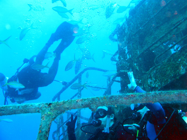 Divers on the Sea Star