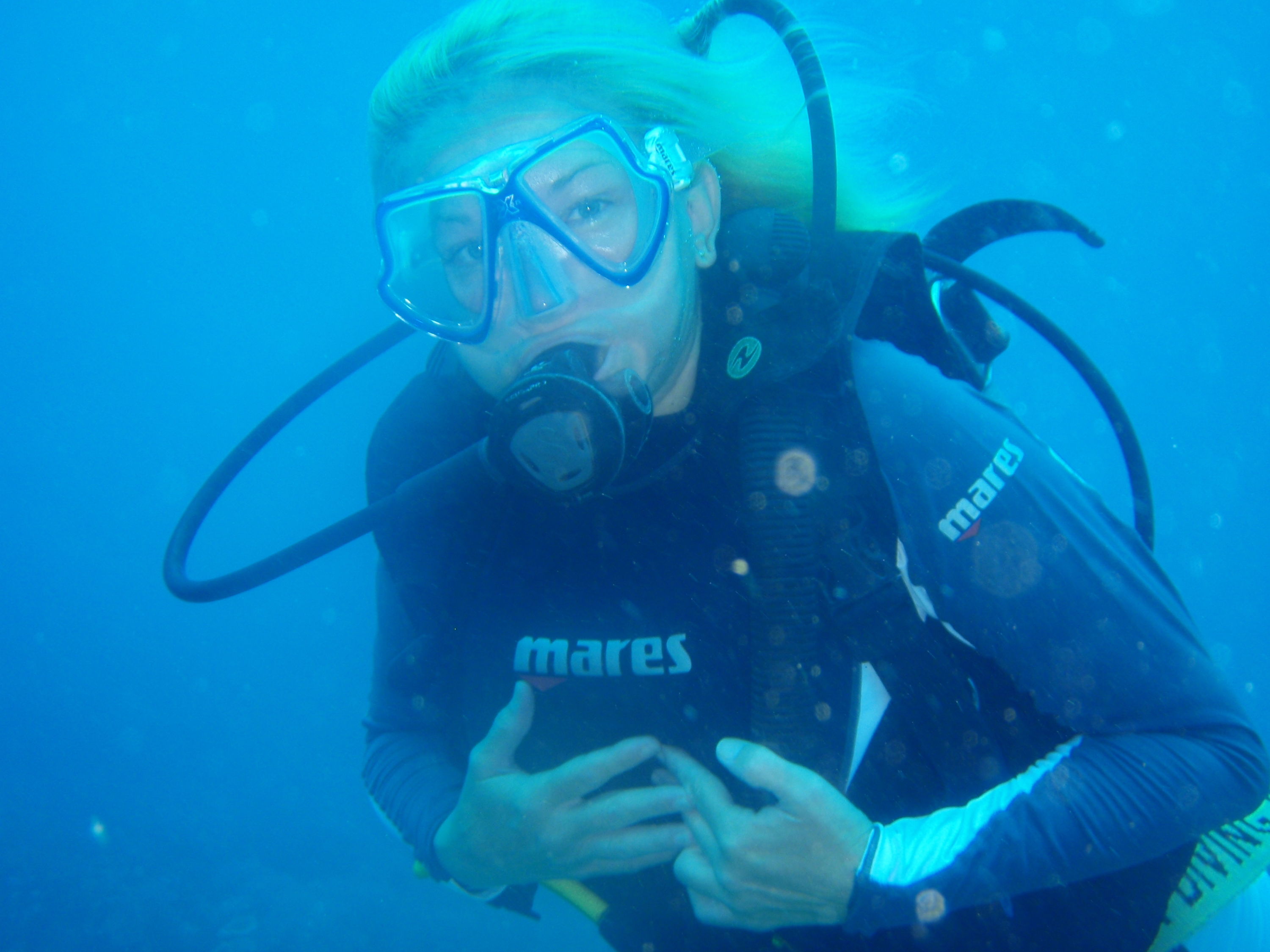 Diving and playing in Boracay