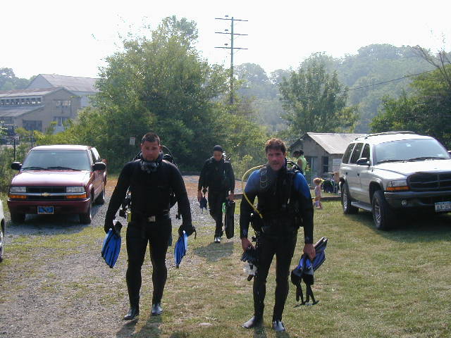 Diving with friends at Dutch Springs, PA