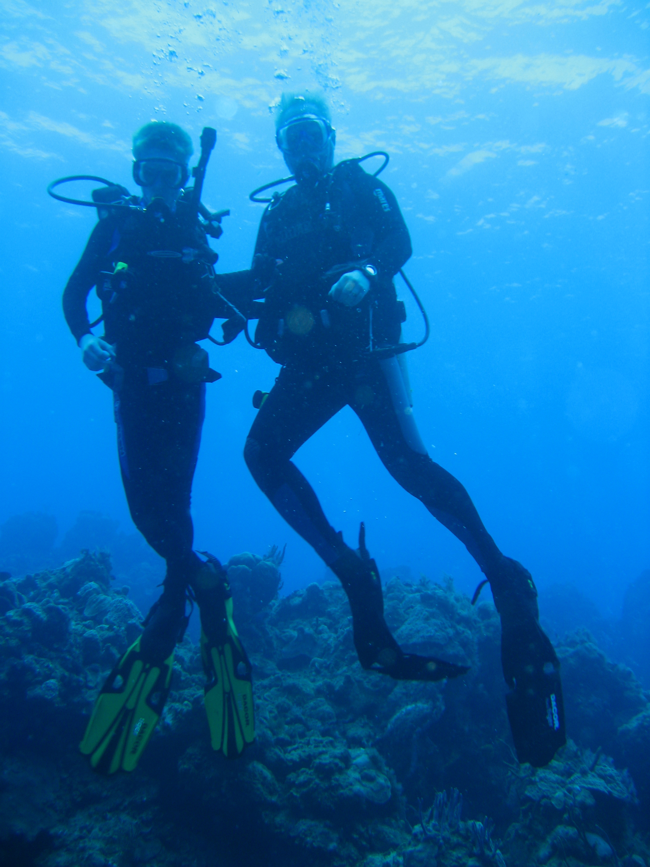 Diving with my 12 year old son