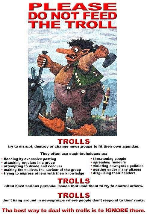 Don\'t feed the Troll