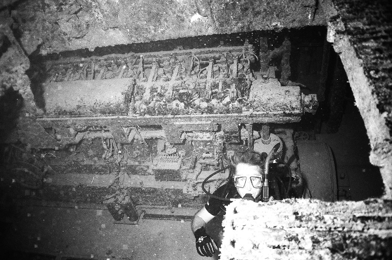 Engine Room from Hermes Wreck in Bermuda