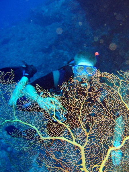 Eric behind a Sea Fan