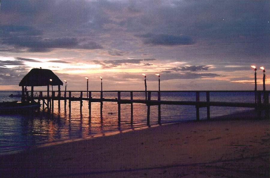 Fiji - Sunset on Malolo Island