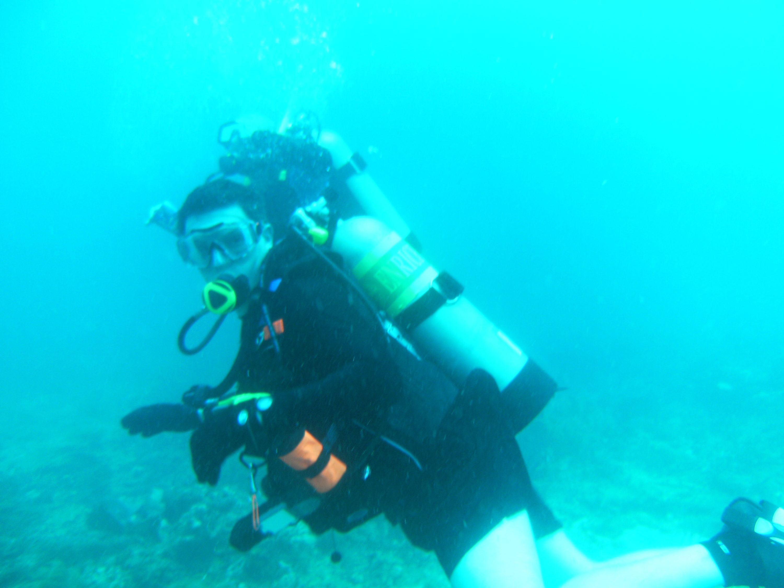First ocean dive