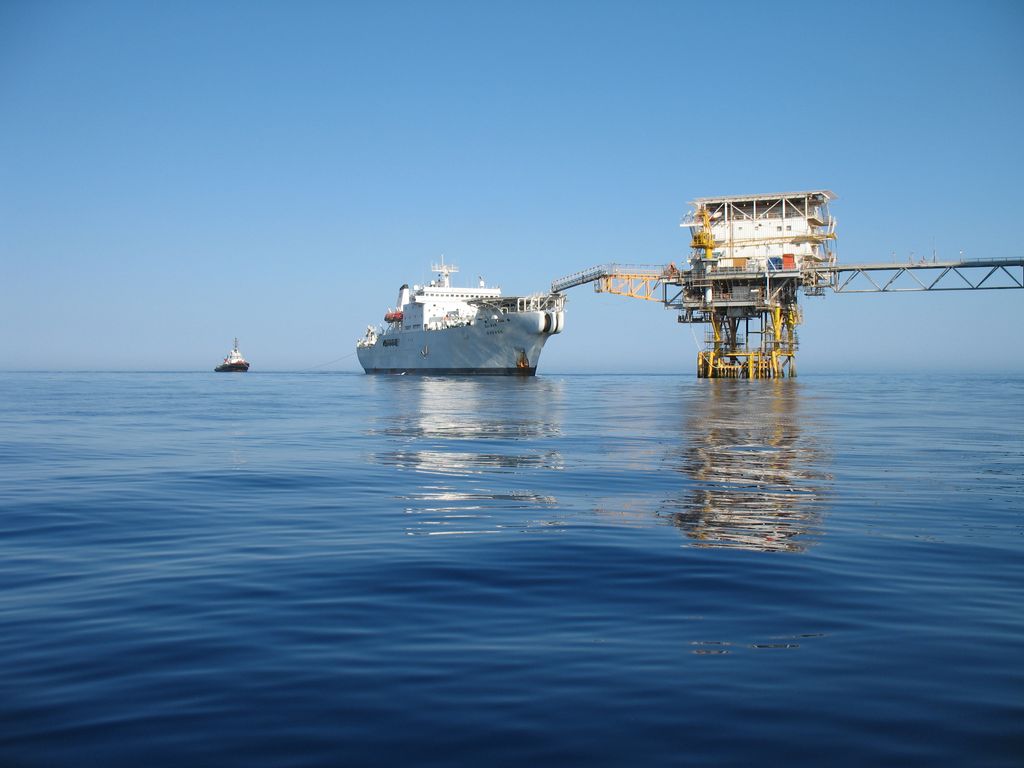 Flat calm day in the middle of the ocean