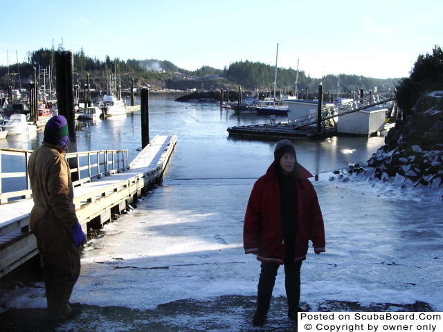 Frozen Boat Ramp at Port Hardy