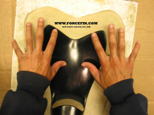 Hand Crafted Force Fins-Clay Molds