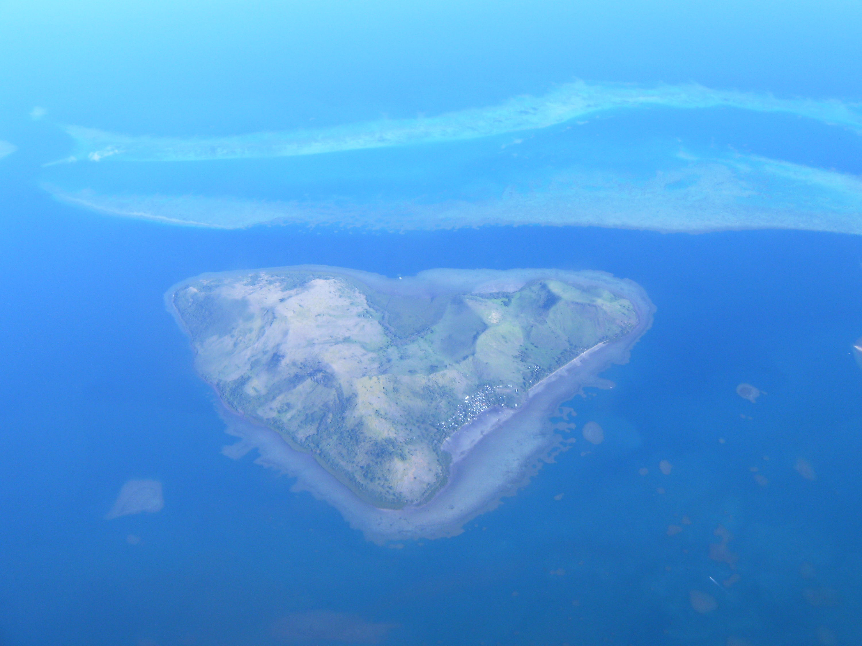Heart shaped island near Taveuni