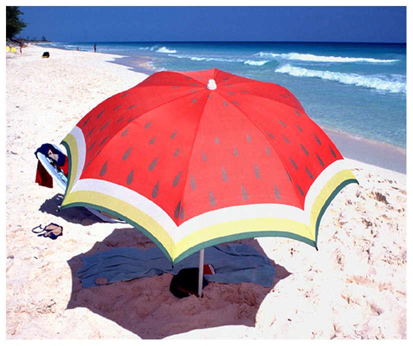 Hiding from the sun. Cayo Largo, Cuba