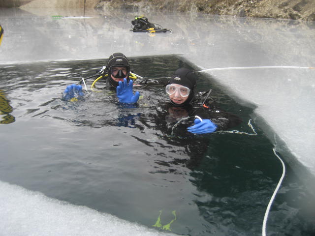 Ice diving in Sweden