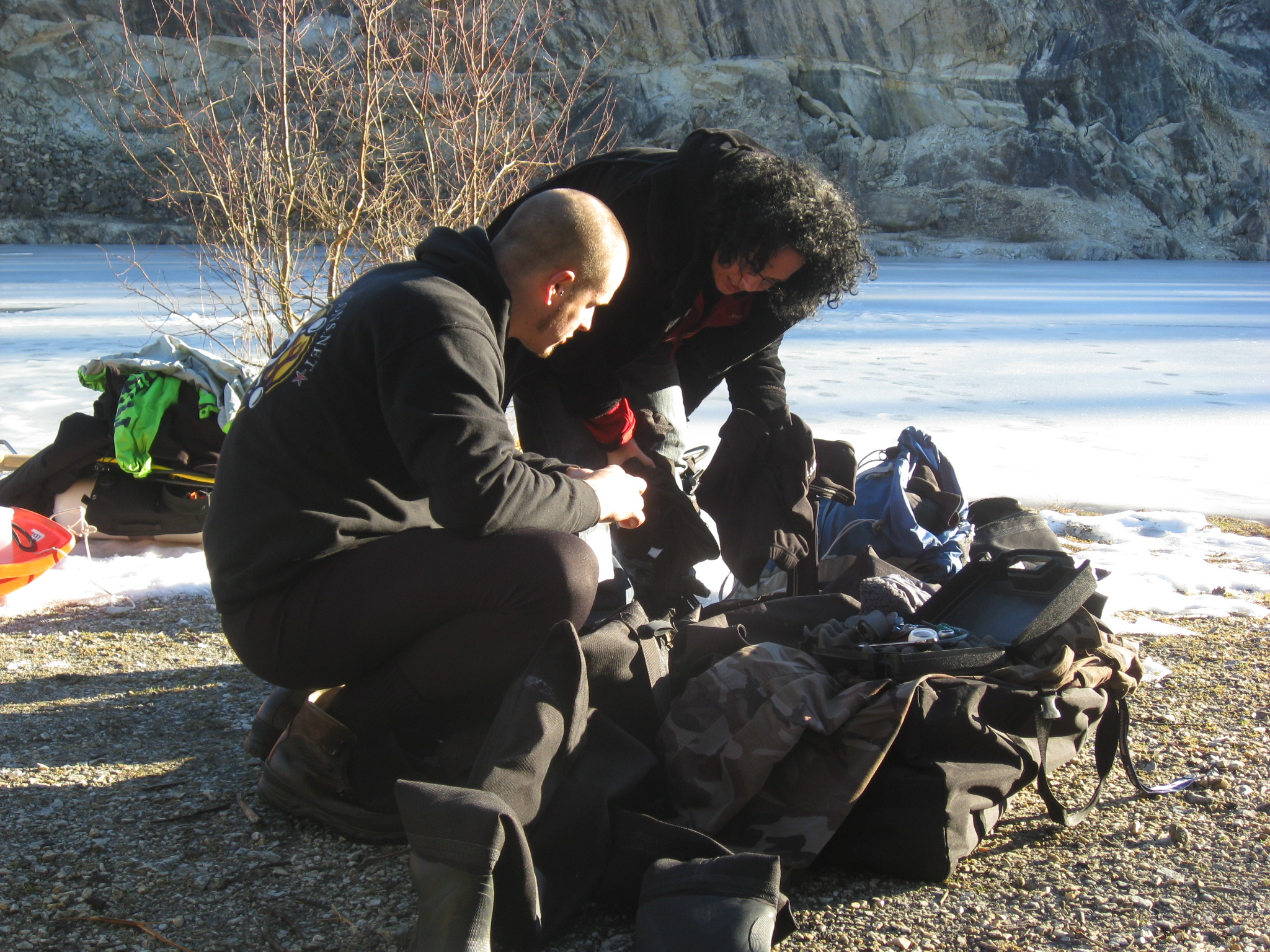 Ice diving in Sweden