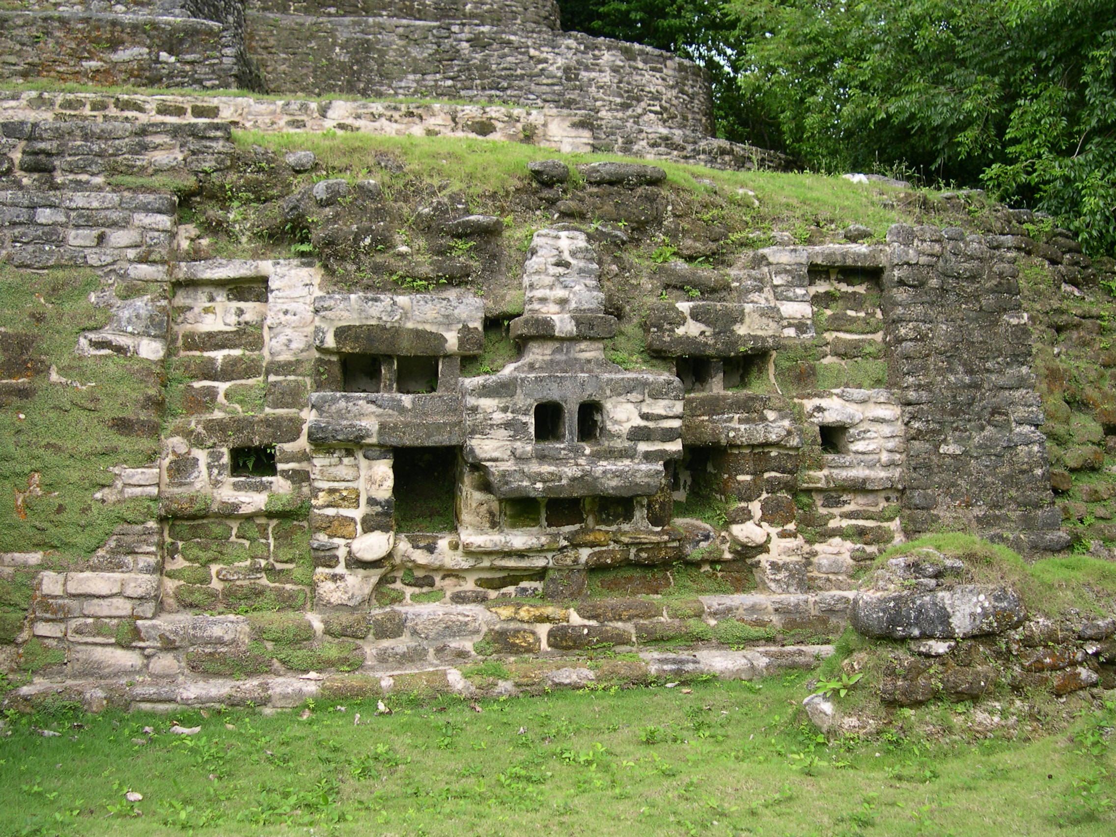 Jaguar Face on Lamanai Ruin