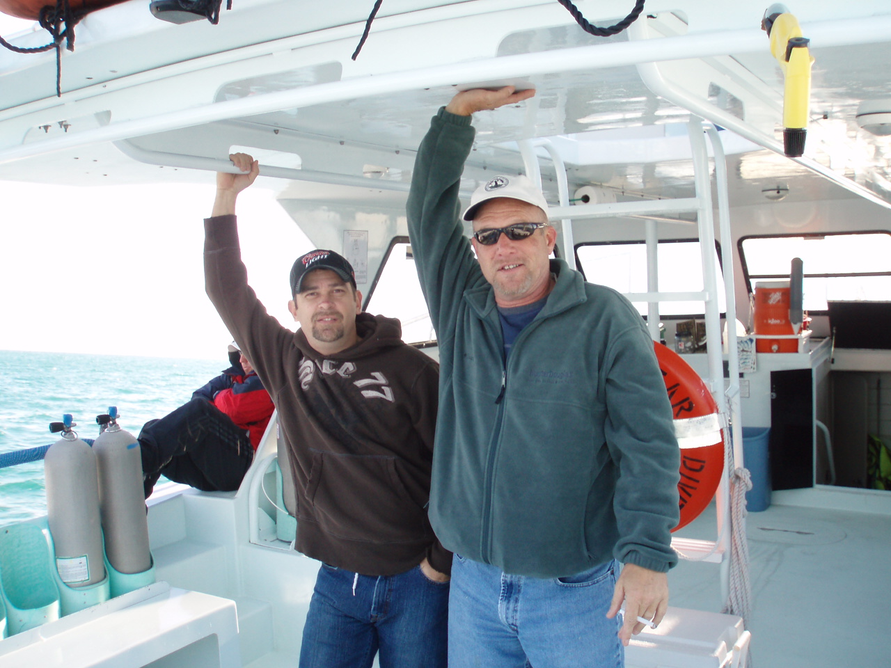 john and mark boat ride out