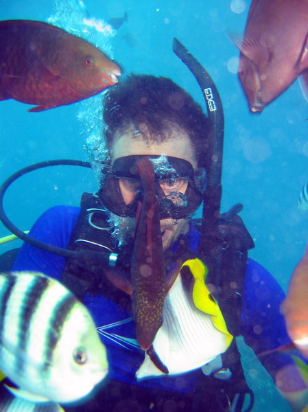 Ken Feeding Fish