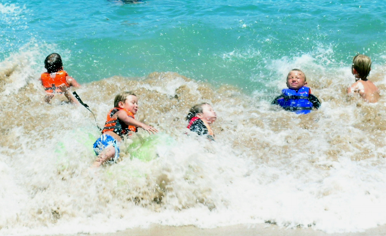 Kids in the Surf