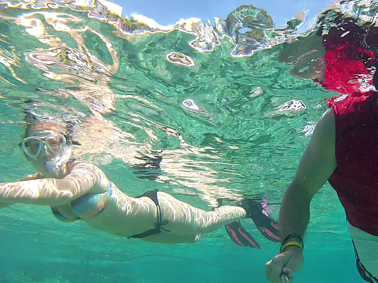 Kristina snorkeling