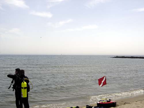 Lake Michigan shore dive