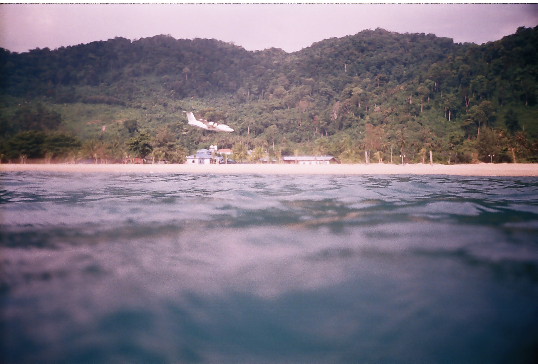 Landing at Pulau Tioman