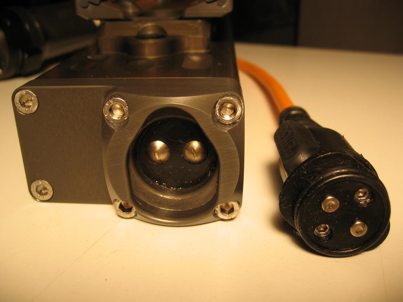 Light and charger connector