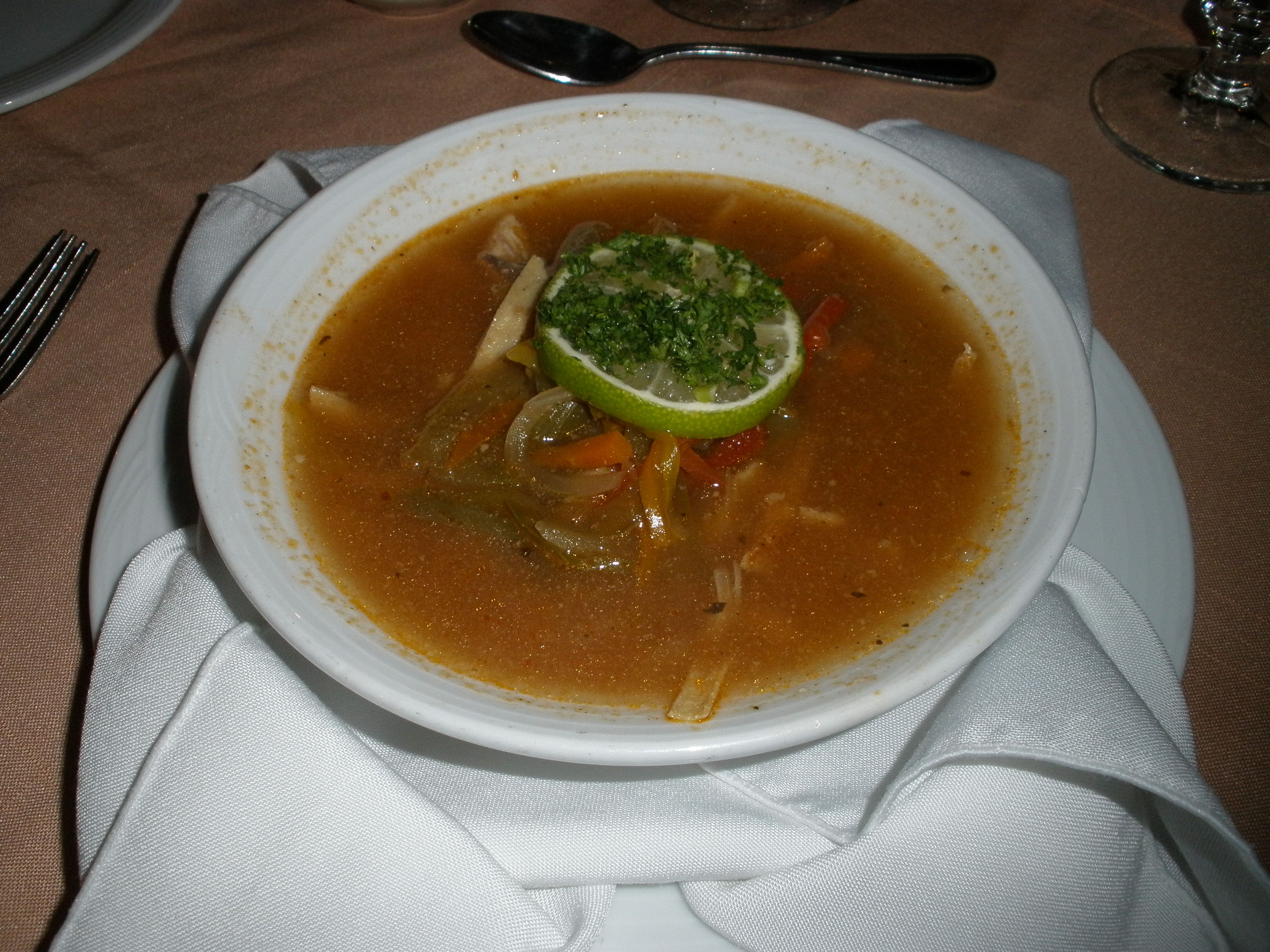 Lime Soup - La Palapa   Cancun