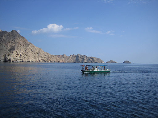 Local Boat in the Fjords of Arabia