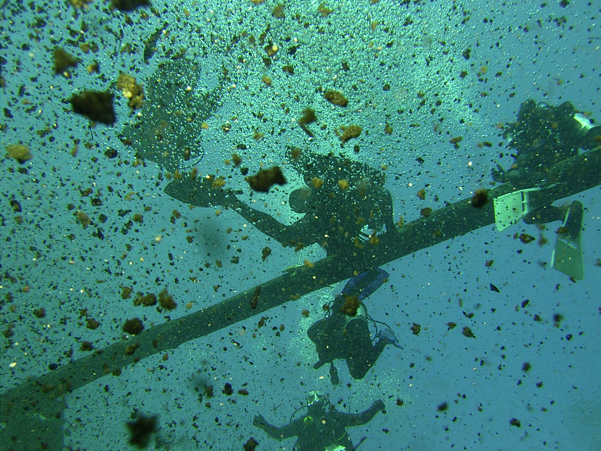 Looking out the hole at Morrison Springs