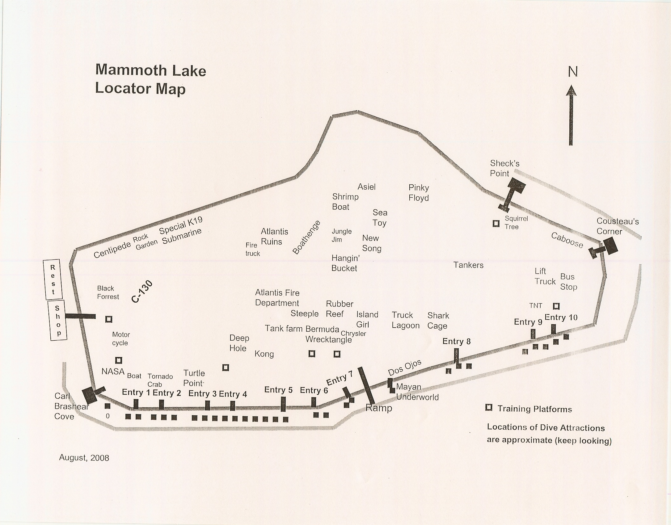 Mammoth Lake Locator Map