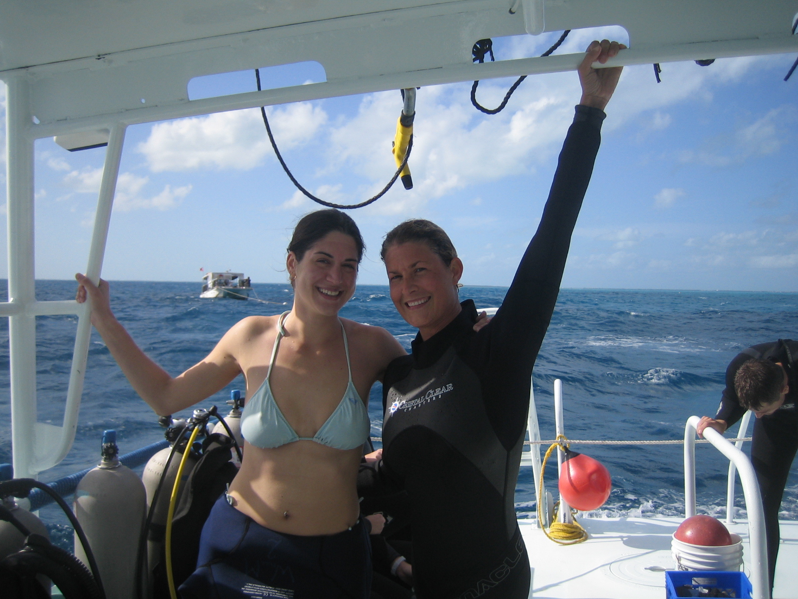 Me and Jackie again...!! My 100th dive!!!!!!