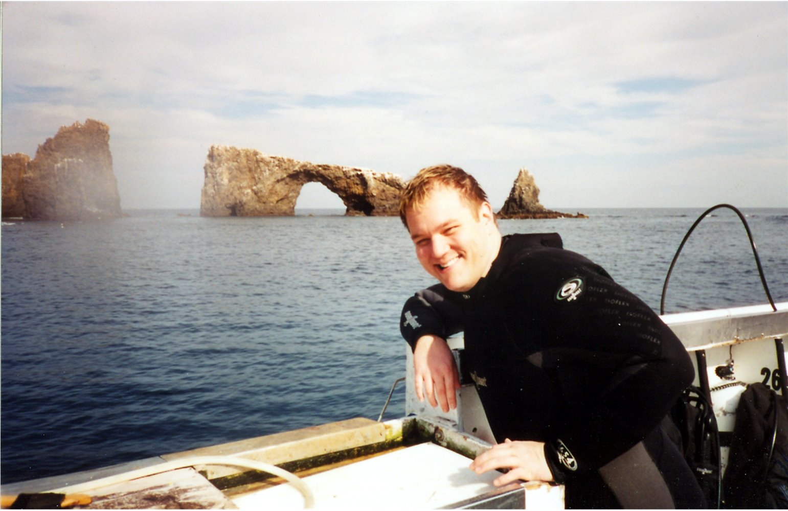 Me diving Channel Islands