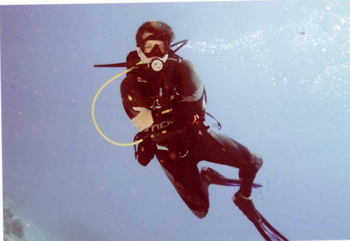 me on the clear cozumel  waters