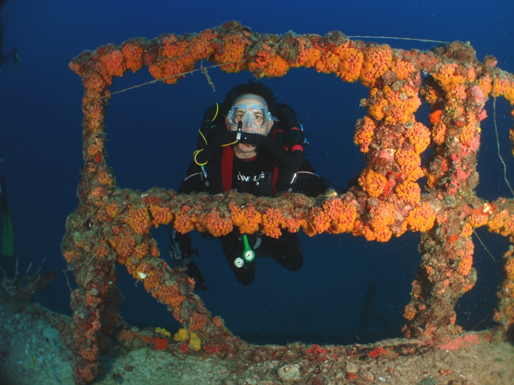 Me On The Wreck Of The Duane (Picture By John Cogan)