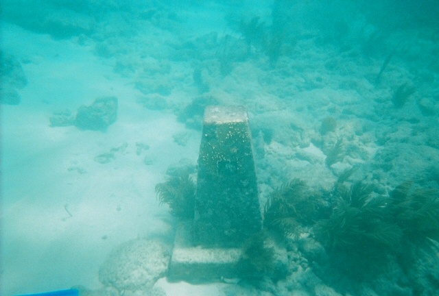 Monument at the Ivory wreck.