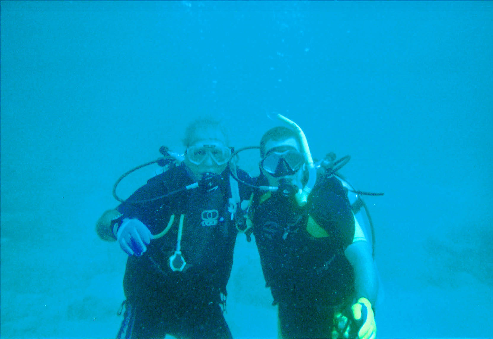My 69 Year old father and I Enjoying some underwater