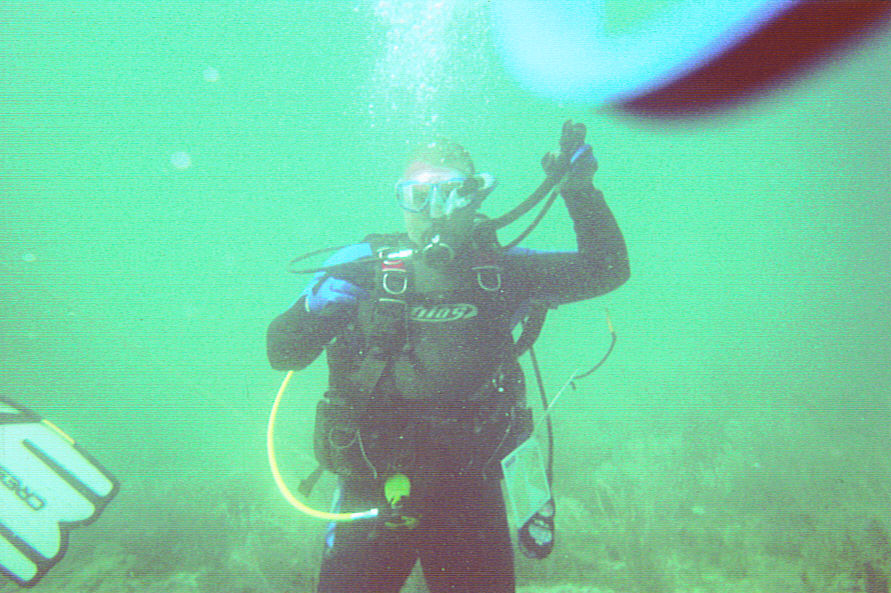 My certification dive photo