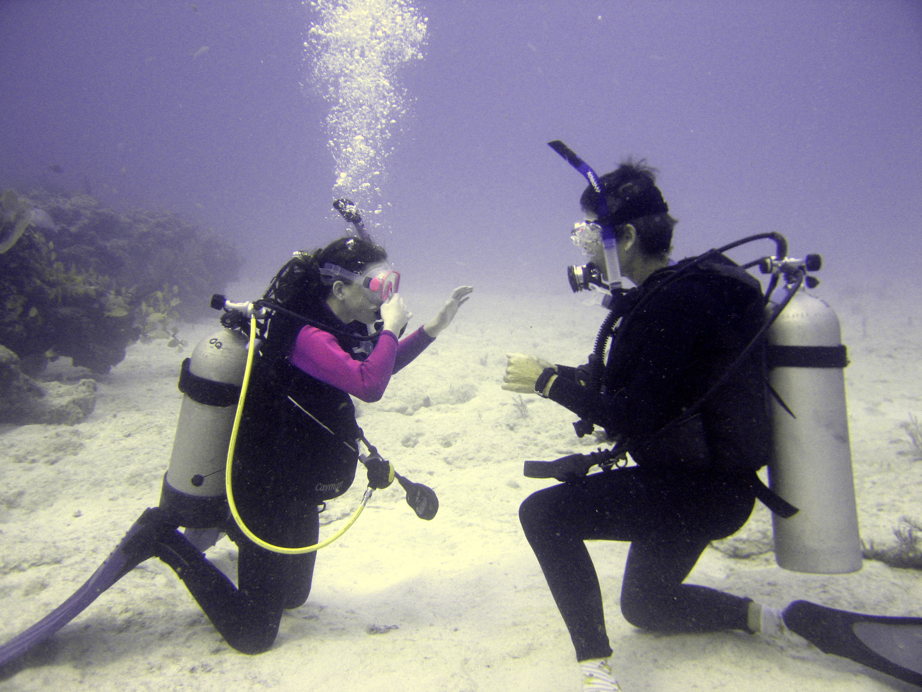 my daughters dive trip to certify