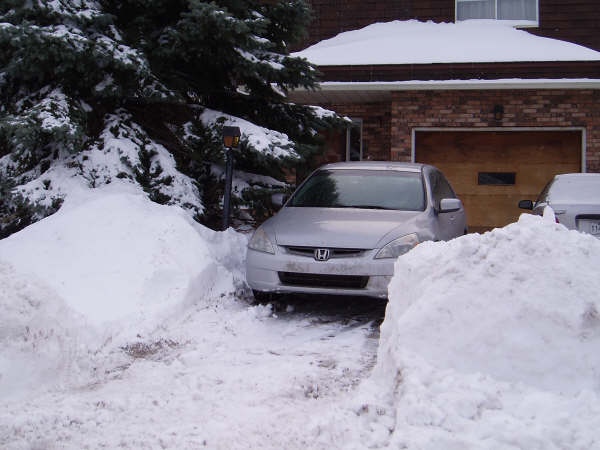 My house after the 1st major snowstorm of 2005-2006